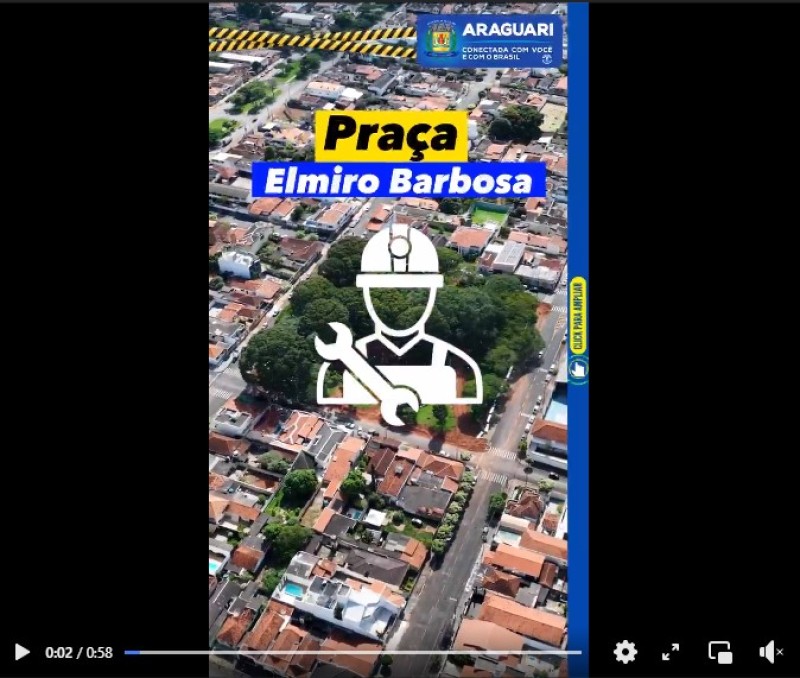As obras de revitalização da praça Elmiro Barbosa já começaram!