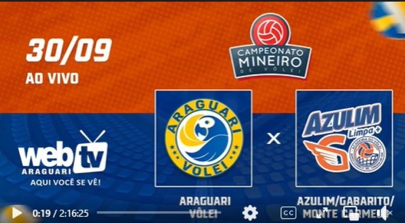 ARAGUARI VÔLEI X AZULIM/GABARITO/MONTE CARMELO - 5ª Rodada Campeonato Mineiro de Vôlei