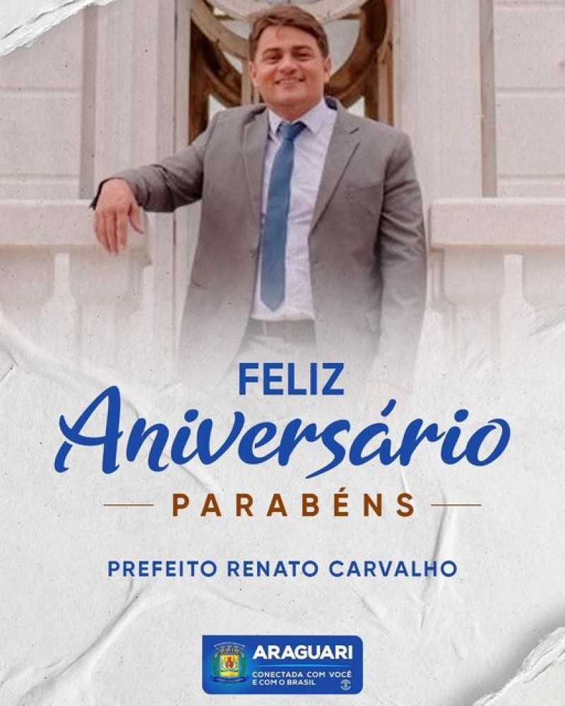 PARABÉNS PREFEITO RENATO CARVALHO