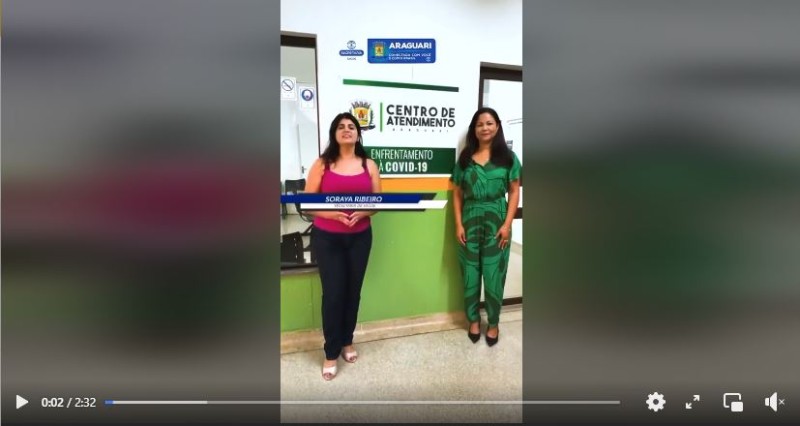 Com a situação epidemiológica de COVID-19 sob controle em Araguari, o centro de atendimento para o enfrentamento da COVID-19 encerrará suas atividades