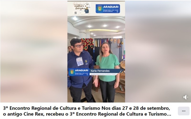 3º Encontro Regional de Cultura e Turismo