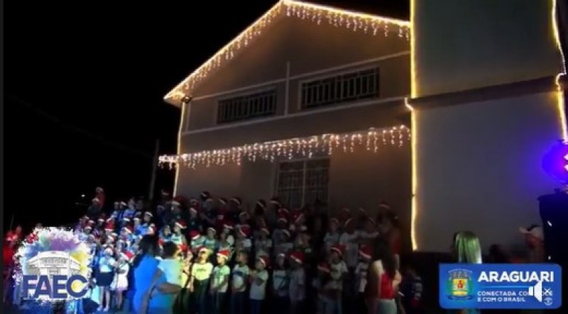 CHEGADA DO PAPAI NOEL NO DISTRITO DE PIRACAÍBA
