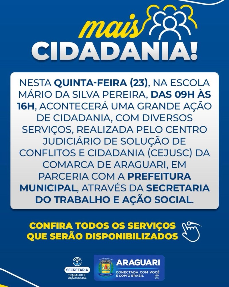 Prefeitura de Araguari: Mais cidadania!