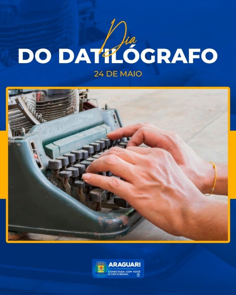 Parabéns datilógrafos.