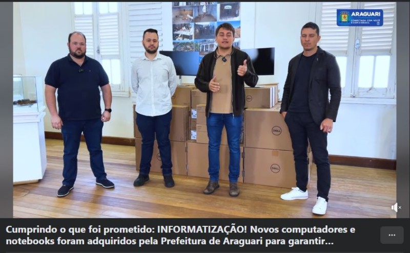 Cumprindo o que foi prometido: INFORMATIZAÇÃO!