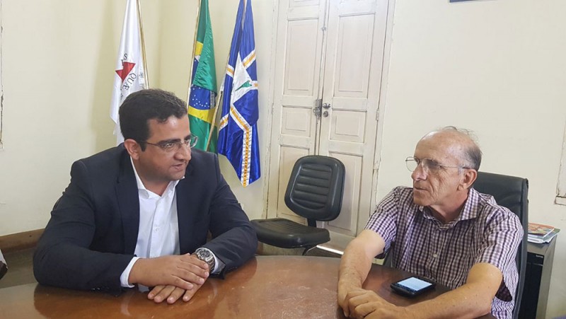 WADSON RIBEIRO SECRETÁRIO DE ESTADO VISITA PREFEITO MARCOS COELHO