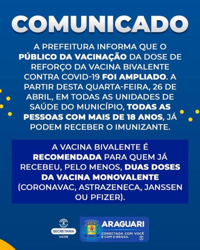 Prefeitura de Araguari: Comunicado