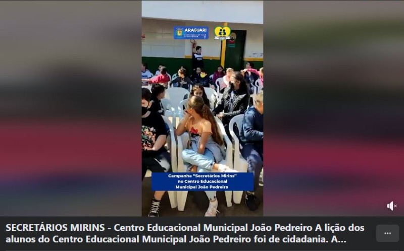SECRETÁRIOS MIRINS - Centro Educacional Municipal João Pedreiro