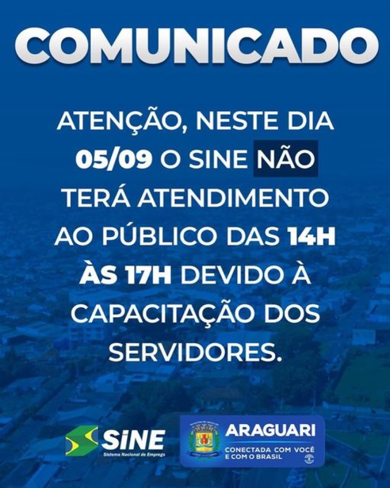 Prefeitura de Araguari: Comunicado