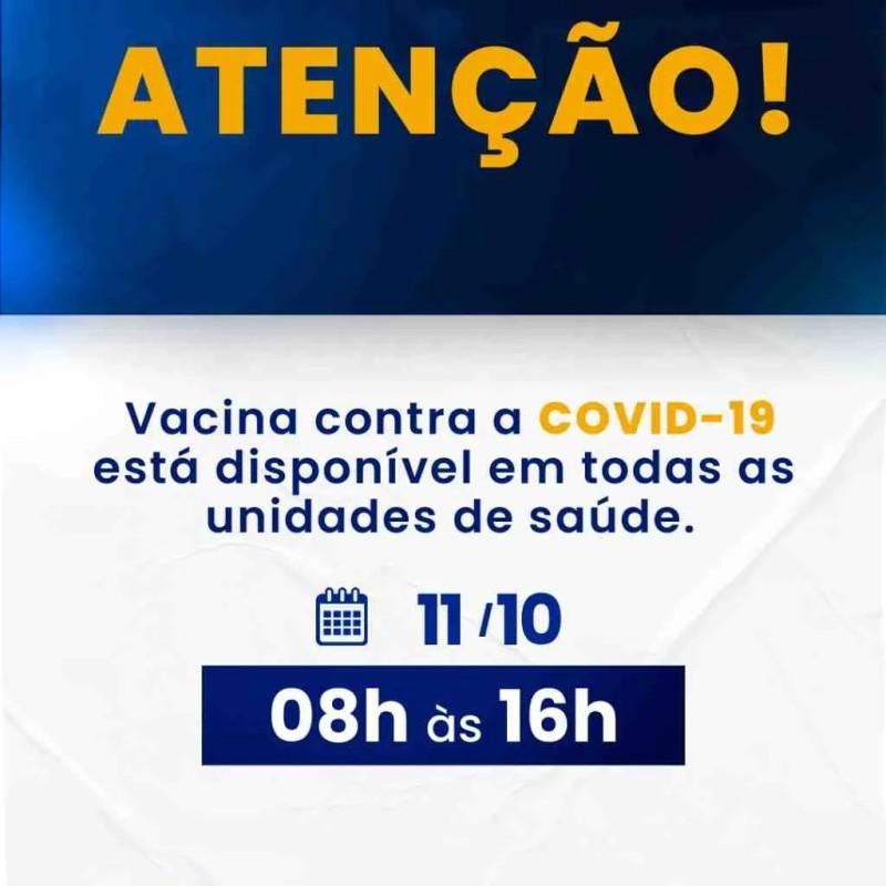 Vacinação COVID-19 - 11 de outubro