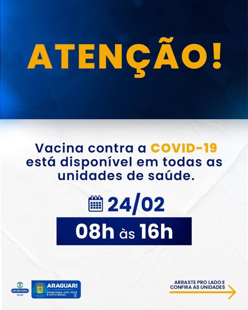 Vacinação COVID-19 – 24 de fevereiro