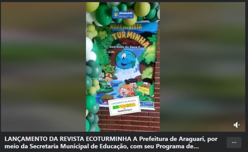 LANÇAMENTO DA REVISTA ECOTURMINHA