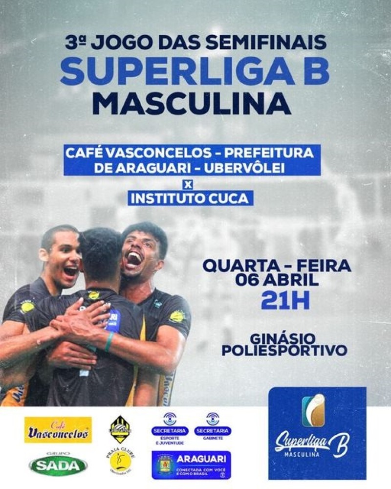 Equipe de Araguari faz o jogo da vida pela Superliga B de Vôlei Masculino