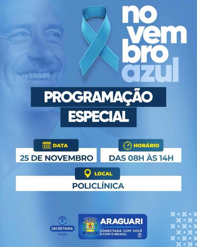 Novembro Azul: Mês Mundial de Combate ao Câncer de Próstata