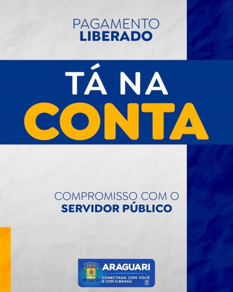 PAGAMENTO NA CONTA 