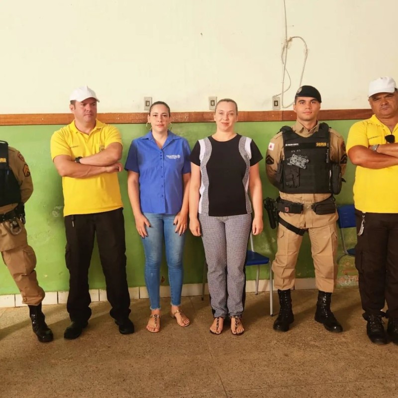 Núcleo de Educação para o Trânsito de Araguari realiza palestra em Cascalho Rico