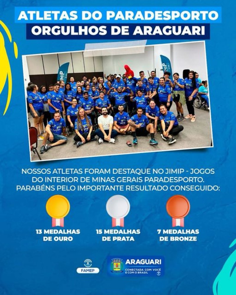 JIMIP - JOGOS DO INTERIOR DE MINAS GERAIS PARADESPORTO