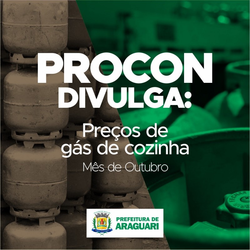  PROCON divulga pesquisa do mês de Dezembro para gás de cozinha