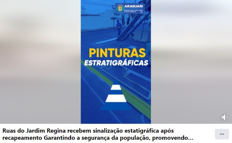 Ruas do Jardim Regina recebem sinalização estratigráfica após recapeamento