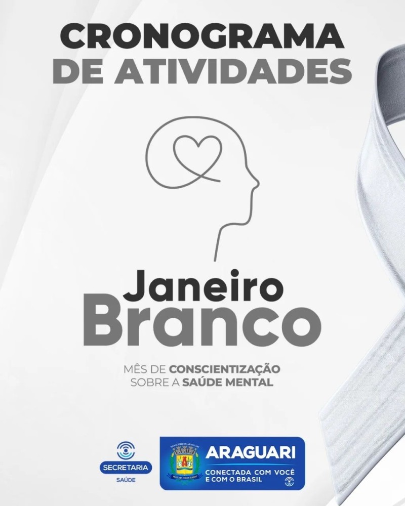 Prefeitura promove programação especial em alusão ao “Janeiro Branco”