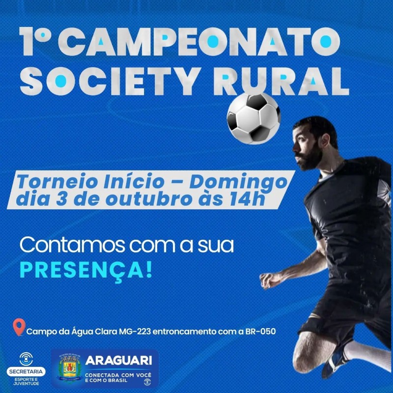 Comunidades rurais são beneficiadas com campeonato de futebol