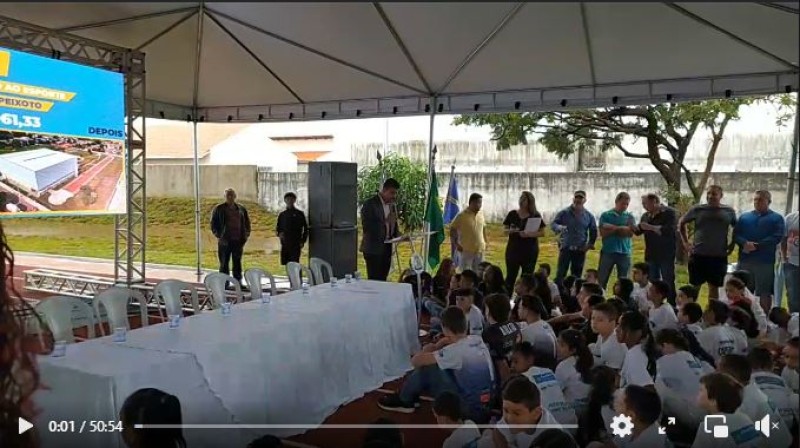 Inauguração do CIE – Centro de Iniciação Esportiva Luiz de Freitas