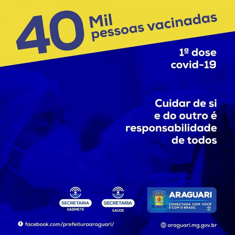 ARAGUARI vacinou mais de 30% da população