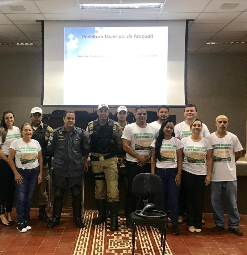 Prefeitura de Araguari encerará Curso de Capacitação em Trânsito na próxima semana