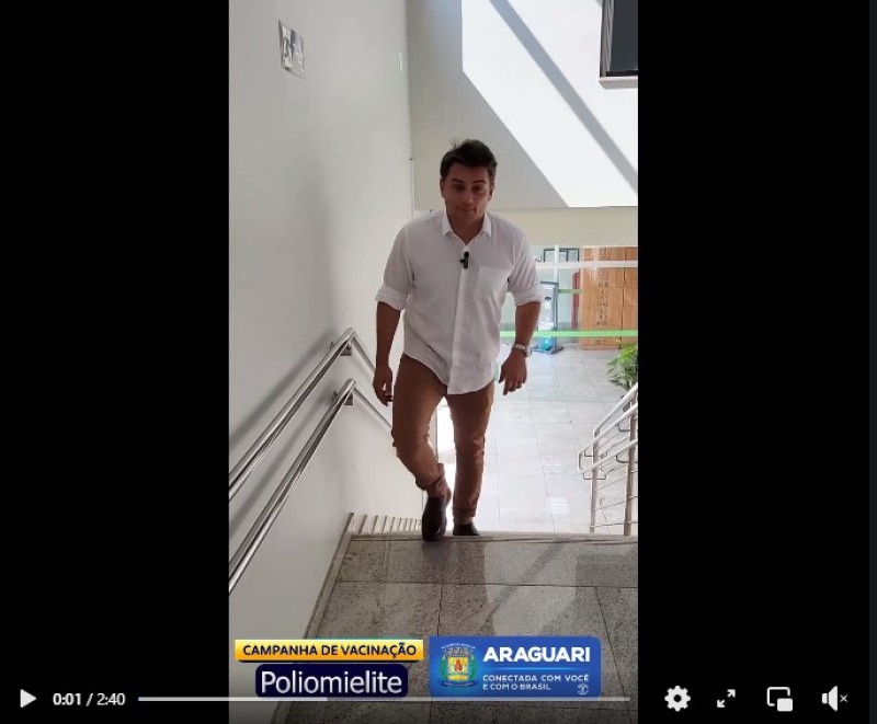 Em mais uma reunião com os secretários Mirins, o prefeito Renato Carvalho, lançou um novo projeto que visa aumentar a cobertura vacinal das crianças de 1 a 5 anos, contra a Poliomielite. 