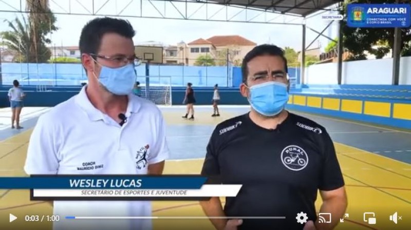 Seguindo todos os protocolos dos órgãos de saúde, a prefeitura retoma as aulas do esporte especializado em Araguari para crianças de 12 a 15 anos.