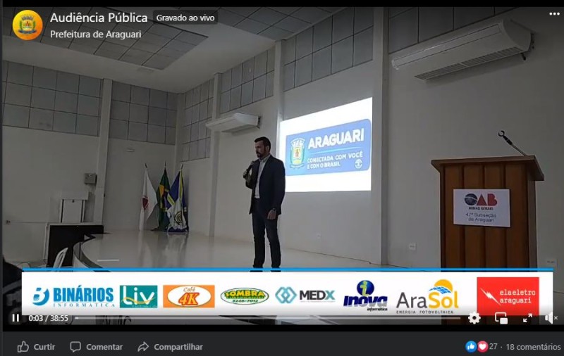 Audiência Pública para apresentação da proposta de revitalização do Mercado Municipal.