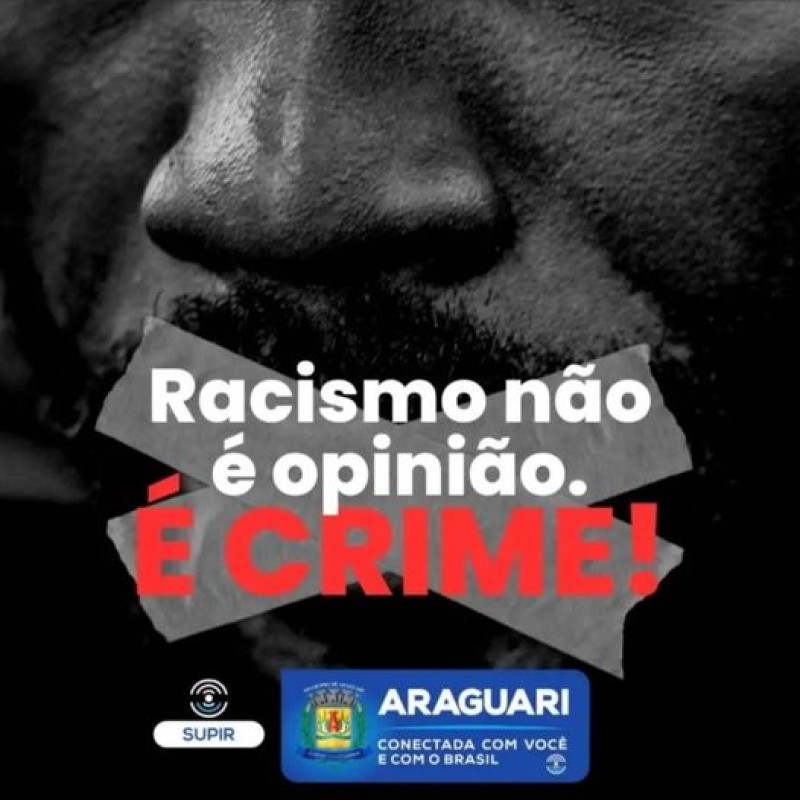 Racismo não é opinião. É crime!