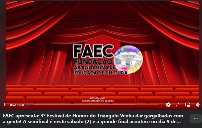 FAEC apresenta: 3º Festival de Humor do Triângulo 