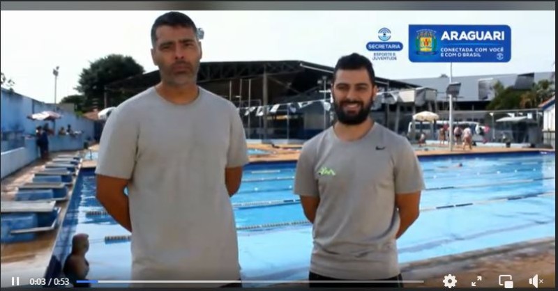 É amanhã o primeiro Festival Interno de Natação. 