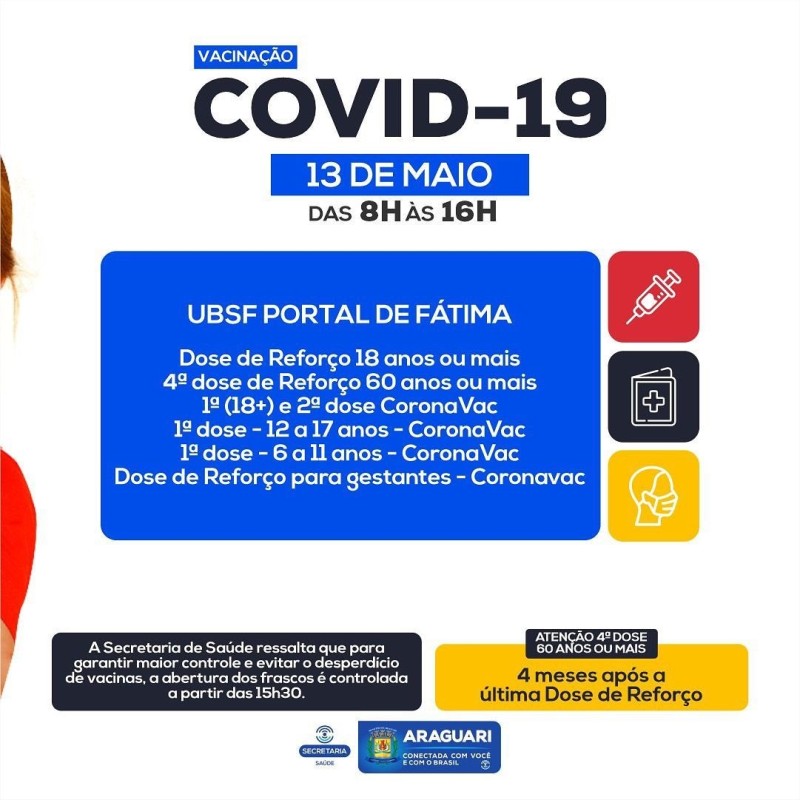 Vacinação 13 de Maio