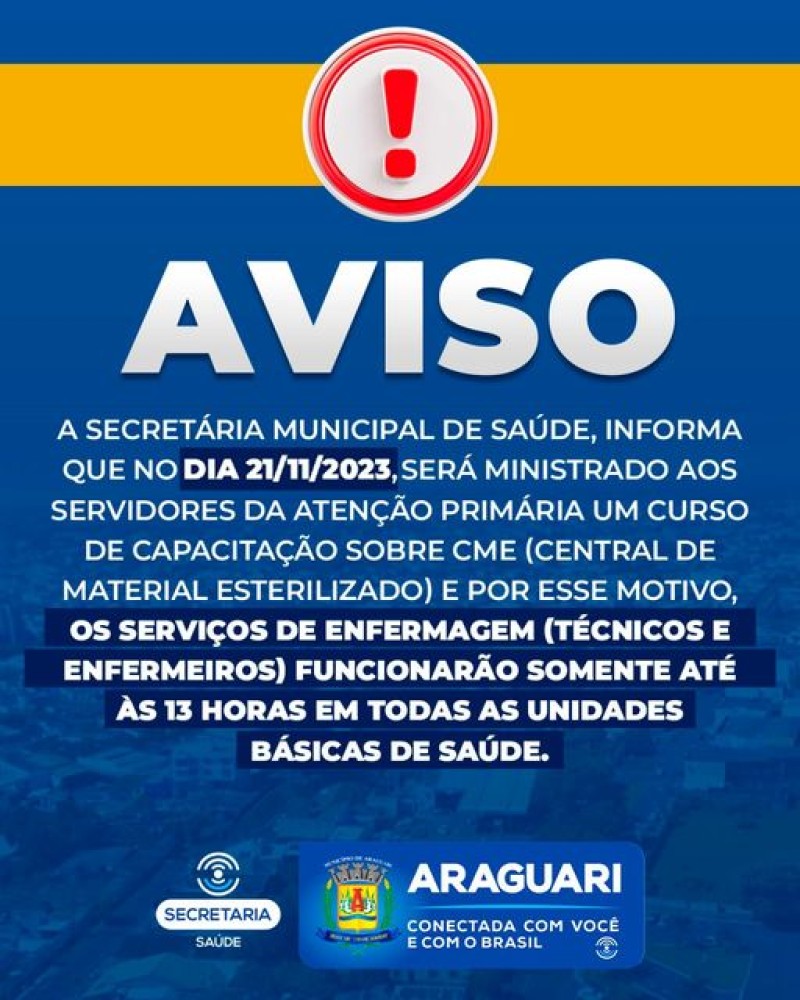Prefeitura de Araguari: Comunicado