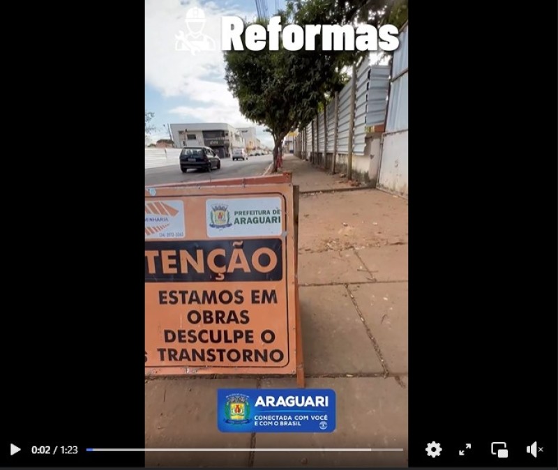 Araguari cresce com mais desenvolvimento em obras públicas 