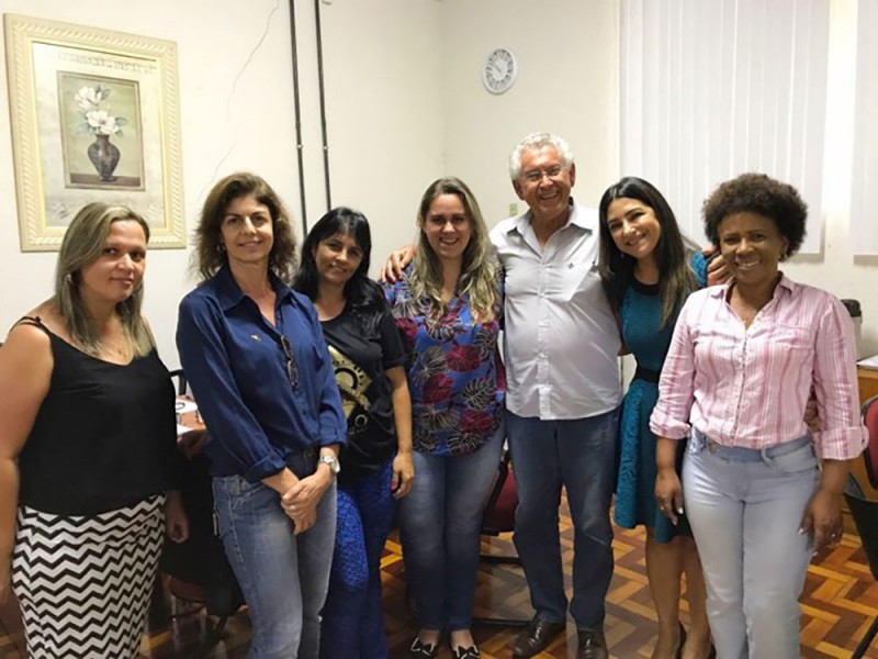 Equipe da Secretaria de Trabalho e Ação Social recebe Presidente da ICASU