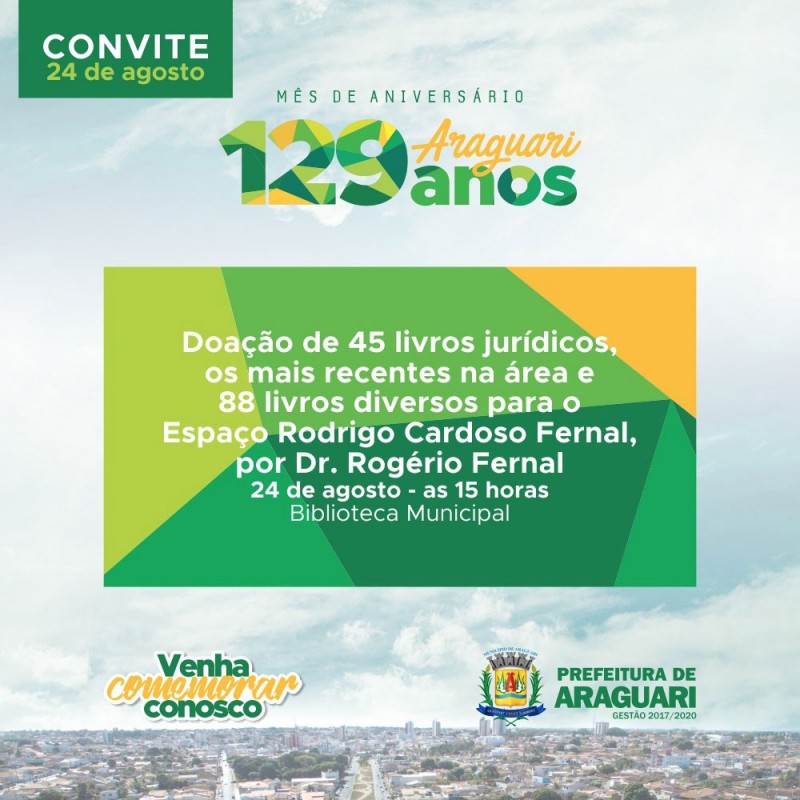 Biblioteca Municipal recebe doação de livros