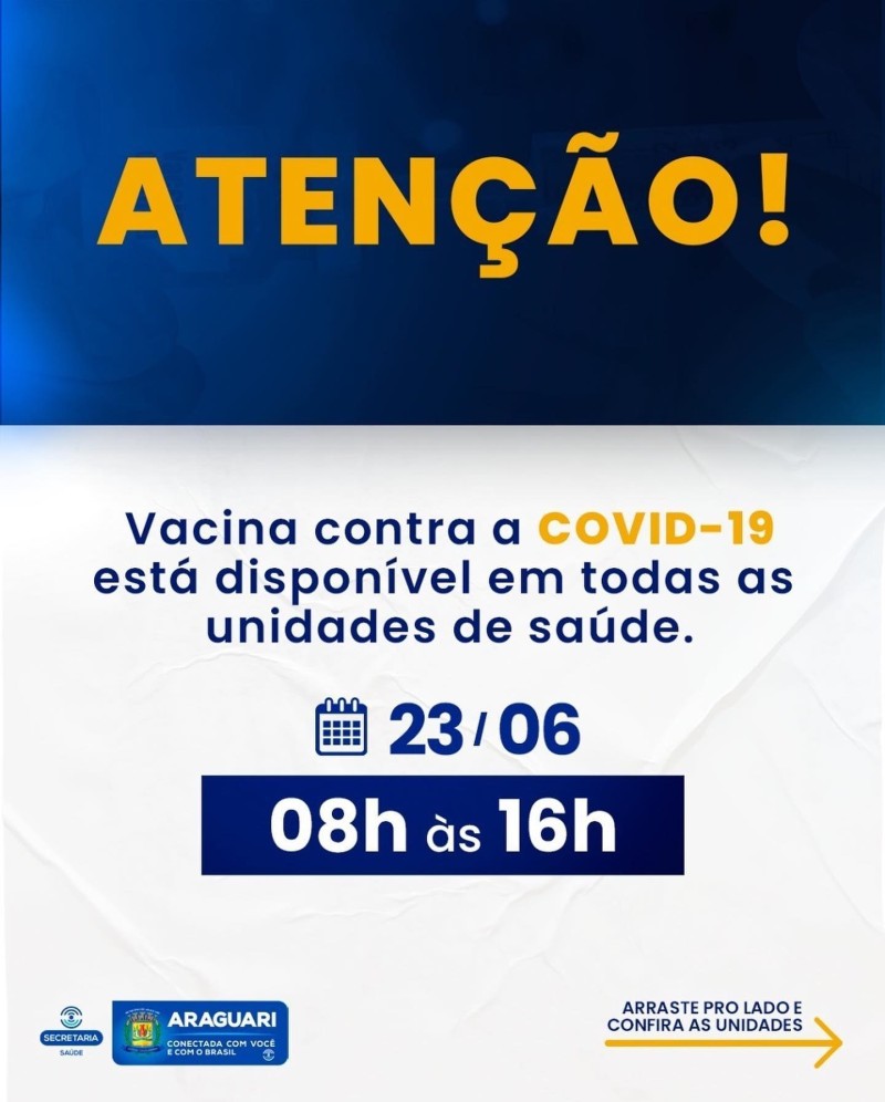 Vacinação COVID-19 – 23/06