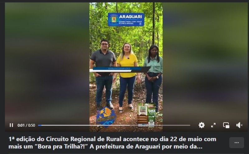 1ª edição do Circuito Regional de Rural acontece no dia 22 de maio com mais um “Bora pra Trilha?!