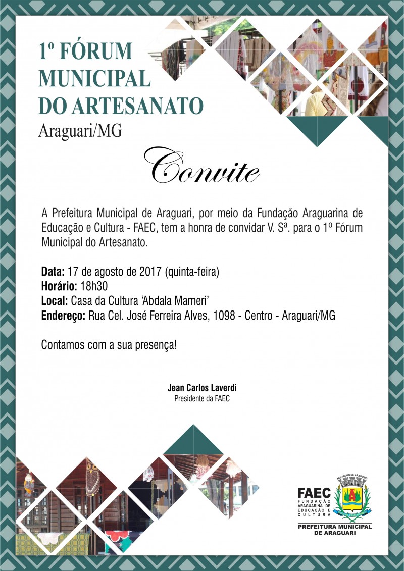 1º Fórum Municipal de Artesanato