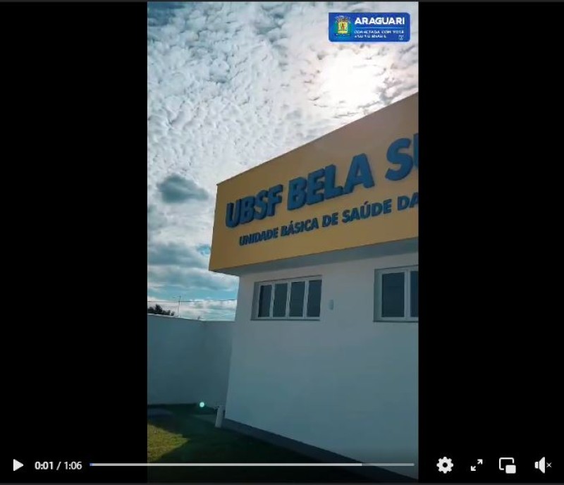 Inauguração da Unidade Básica de Saúde Familiar do Bairro Bela Suíça