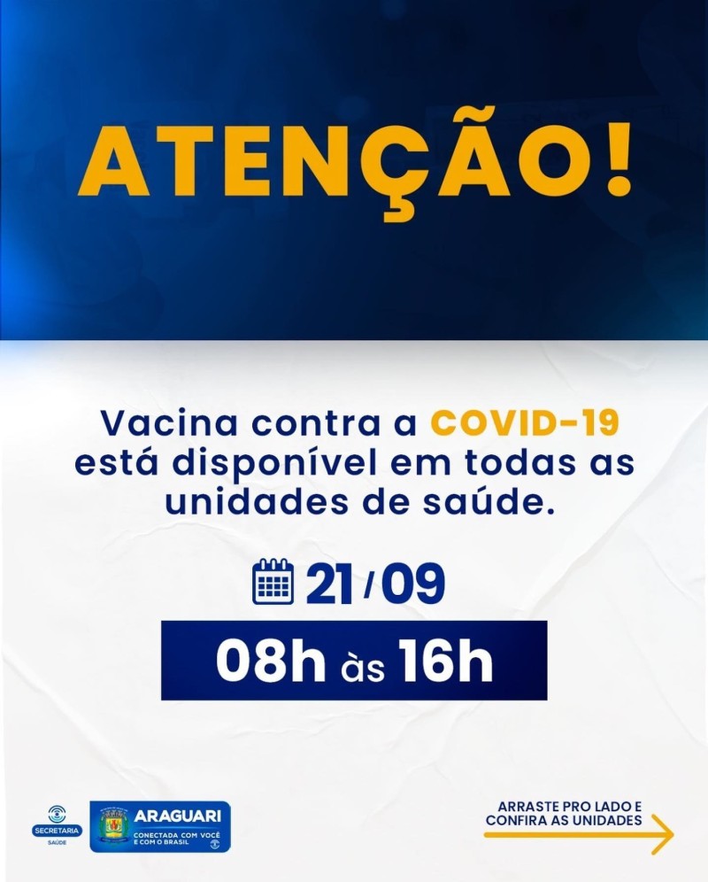 Vacinação COVID-19 -  21 de Setembro