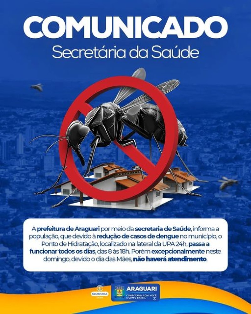 PREFEITURA DE ARAGUARI COMUNICADO