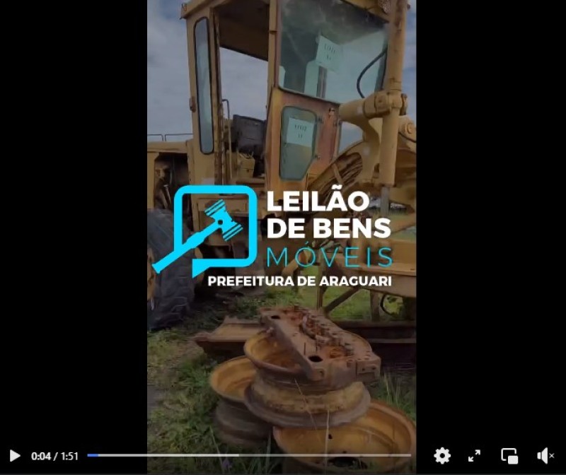 Prefeitura de Araguari promove leilão de veículos recuperáveis e sucateados no dia 30 de março