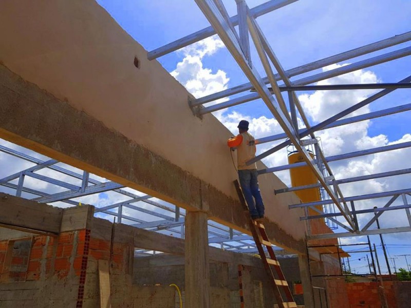 Segue a todo vapor a construção do CMEI do Bairro Alvorada