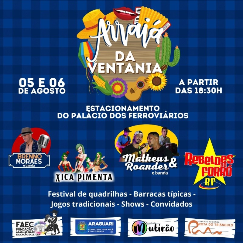 Festival de quadrilha acontece no Parque dos Ferroviários neste final de semana