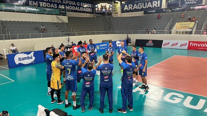 Araguari Vôlei vence o Minas com apoio importante da torcida