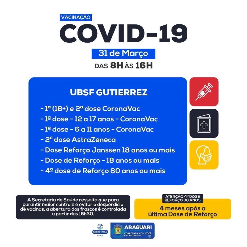 Vacinação 31 de Março